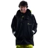 Couleur : Noir Vareuse de quart Offshore par Bermudes, Noir/Gris foncé - Taille S