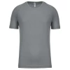 Couleur : Gris Tee-shirt technique manches courtes Homme 140 g par Proact, Gris - Taille S