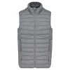 Couleur : Gris Gilet doudoune légère sans manches Homme par Kariban, Gris argenté chiné - Taille S