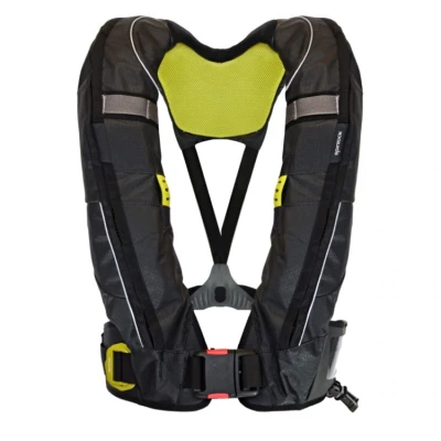 Gilet Gonflable Deckvest Duro Solas 275N automatique par Spinlock, Noir - Spinlock